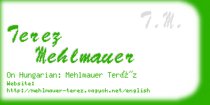 terez mehlmauer business card
